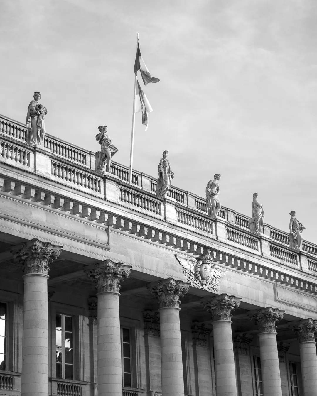 Colonnes du Grand Théâtre de Bordeaux, exemple de lieu recevant du public